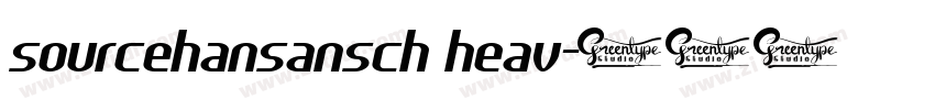 sourcehansansch heav字体转换